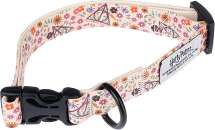 Produktbild von Warner Bros Harry Potter Halsband Heiligtümer des Todes aus Biothane beige Größe M