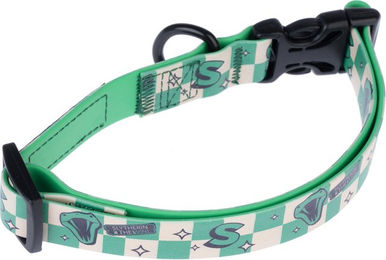 Produktbild von Warner Bros Harry Potter Halsband Slytherin Grün Größe S für kleine Hunde 25-36 cm Halsumfang wasserabweisend