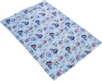 Produktbild von Warner Bros Harry Potter Haustierdecke Hogwarts Express Blau Bunt aus Polyester Größe L 100 x 70 cm