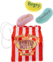 Produktbild von Warner Bros Harry Potter Katzenspielzeugset Bertie Botts Bohnen mit Catnip und Stoffbeutel bunt