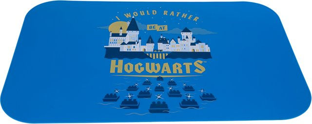 Produktbild von Warner Bros Harry Potter Napfunterlage Hogwarts aus Silikon L 45 x B 30 cm Blau Bunt