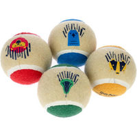 Produktbild von Warner Bros Harry Potter Tennisball-Set Hogwarts aus Gummi 4 Stück Durchmesser 6,3 cm