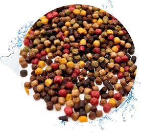 Warnick´s Tierfutterservice Koifutter 5-Sorten Mix mit Spirulina für Koi und Zierfische 3mm – Bild 1 von 2