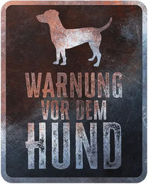 Produktbild von Warnschild Danish Dog Englisch D&D Home