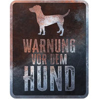 Produktbild von Warnschild Danish Dog Englisch D&D Home