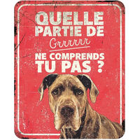 Produktbild von Warnschild Danish Dog von D&D Home