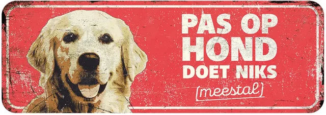 Produktbild von Warnschild Golden Retriever D&D Home