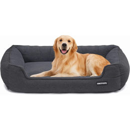 Waschbares Hundekissen Hundesofa für erwachsene Hunde in Grau – Bild 1 von 6