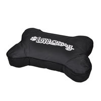 Produktbild von Wasserdichte Hundematte in Knochenform XL Schwarz aus Polyester für Hunde und Katzen 100x70 cm - 100 cm