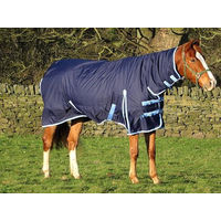 Produktbild von Wasserdichte Pferdedecke mit Hals aus Oxford-Gewebe in Blau 1,52 m