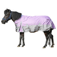 Produktbild von Wasserdichte Pony-Regendecke aus 1200D Material in Rosa 80 cm