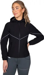 Produktbild von Wasserdichte QHP Dyla Reitjacke für Damen in Schwarz Größe 42