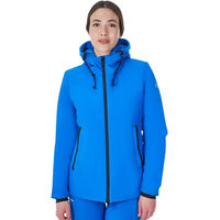 Produktbild von Wasserdichte Reitjacke Damen Equestro X Fise Blau Größe M