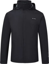 Wasserdichte Reitjacke HV Polo für Herren aus Polyester in Grau oder Schwarz Größe M – Bild 1 von 2