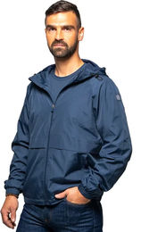 Produktbild von Wasserdichte Reitjacke mit Kapuze Flags&Cup Gregorio Damen Blau