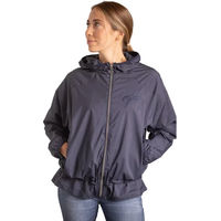 Produktbild von Wasserdichte Reitjacke mit Kapuze Pénélope Tahori Damen Blau Schwarz Polyester Größe S