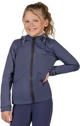Produktbild von Wasserdichte Reitjacke QHP Nyomi für Kinder aus Nylon in Blau