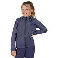 Produktbild von Wasserdichte Reitjacke QHP Nyomi für Kinder aus Nylon in Blau
