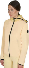 Wasserdichte Softshell Reitjacke für Damen von Equestro in Gelb oder Beige – Bild 1 von 1