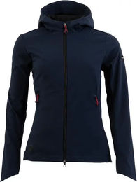 Produktbild von Wasserdichte Softshell Reitjacke mit Kapuze von Whis in Blau Grösse XXL für Unisex