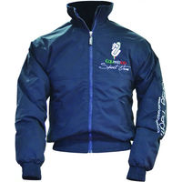 Produktbild von Wasserdichte Unisex Reitjacke Umbria Equitazione aus Fleece in Blau Grösse XXL