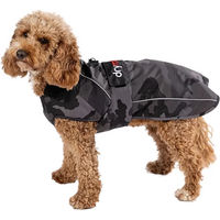 Produktbild von Wasserdichter Dryrobe Hundemantel mit Fleece in Schwarz und Grau
