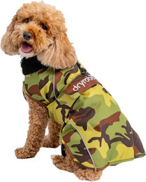 Wasserdichter Hundemantel Dryrobe mit Fleece Futter in Grün oder Bunt Größe L – Bild 1 von 1