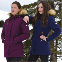 Produktbild von Wasserdichter Winterparka für Damen Flags&Cup Rapala Lila XS