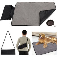 Produktbild von Wasserfeste Haustierdecke aus Oxford-Gewebe für Hund und Katze als Autoschonmatte und Campingmatte 100x70cm - 100 cm