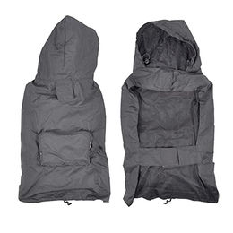 Wasserfeste Hunde Regenjacke mit Kapuze in Grau Größe L - 1 Stk. – Bild 1 von 1