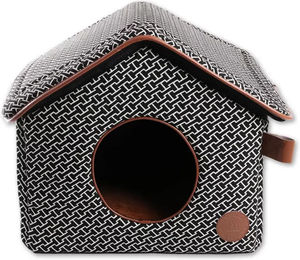 Produktbild von Wasserfeste Hundehütte Martin Sellier aus Stoff in Braun oder Schwarz mit 43 cm