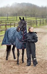 Produktbild von Wasserfeste Winter-Equipage Kombination für Damen aus Polyester in Schwarz oder Blau