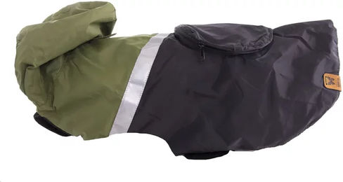 Produktbild von Wasserfester Regenmantel für Hunde von Martin Sellier in Grün 52 cm