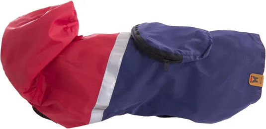 Produktbild von Wasserfester Regenmantel für Hunde von Martin Sellier in Rot oder Bunt 36 cm