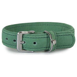 Wasserfestes Hundehalsband aus Leder Toronto Leaf Green 35 cm – Bild 1 von 1