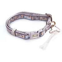 Produktbild von Wasserfestes Hundehalsband Image in Beige Bunt mit Gurtband 25/50-65 cm