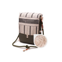 Produktbild von Wau-Backpack Lotte Hundedecke Rucksack Beige Grün Größe M 100x80cm wasserabweisend