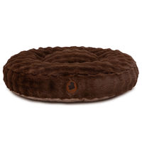 Produktbild von Wau-Bed Cozy Bubble Hundebett mit Memory Foam Braun Oval Größe S 80x60cm