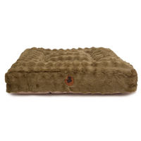 Produktbild von Wau-Bed Cozy Bubble Hundebett mit Memory Foam Olive Eckig S 80x60cm