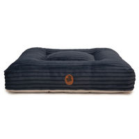 Produktbild von Wau-Bed Hundebett aus Cord in Big Midnight Blau Eckig Größe L 120x100cm