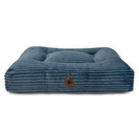 Produktbild von Wau-Bed Hundebett aus Cord in Blau Grösse S 80x60cm