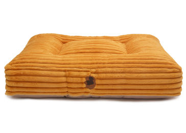 Produktbild von Wau-Bed Hundebett aus Cord in Gelb Big Mustard Eckig Größe M 100x80cm