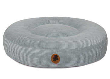 Produktbild von Wau-Bed Hundebett aus Cord in Icemint Oval Größe S 80x60cm