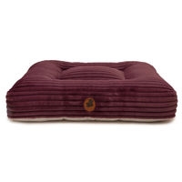 Produktbild von Wau-Bed Hundebett aus Cord in Lila Big Plum Eckig Größe L 120x100cm