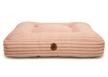 Produktbild von Wau-Bed Hundebett aus Cord in Rosa Eckig Größe M 100x80cm