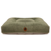 Produktbild von Wau-Bed Hundebett aus Kuschelcord in Grün XL 140x120cm Eckig