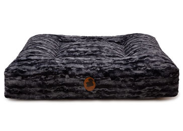 Produktbild von Wau-Bed Hundebett Black Beauty Eckig Schwarz Stoff Größe L 120x100cm