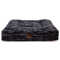 Produktbild von Wau-Bed Hundebett Black Beauty Eckig Schwarz Stoff Größe L 120x100cm