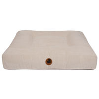 Produktbild von Wau-Bed Hundebett Cord Creme Eckig Größe S 80x60cm