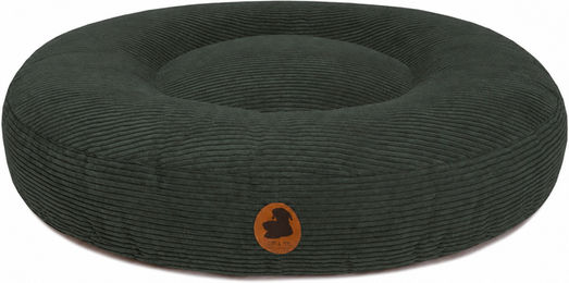 Wau-Bed Hundebett Cord Grün Oval XL 140x120cm – Bild 1 von 1